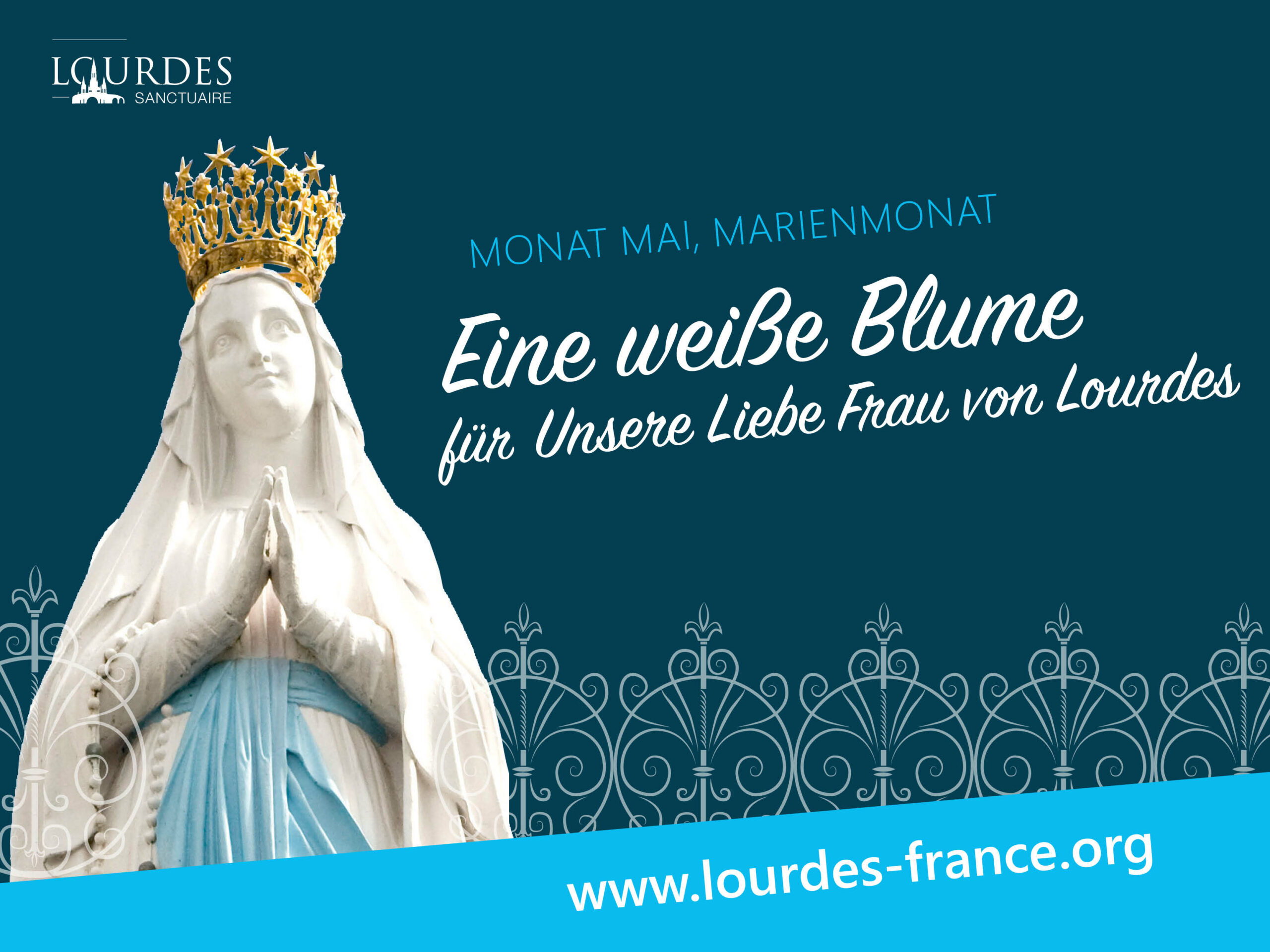 Pilger ehren die Jungfrau Maria in Lourdes - Sanctuaire Notre-Dame de ...