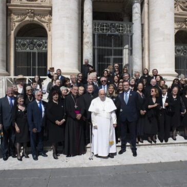 Encuentro con el papa Francisco de la Federación de Hospitalidades de Ntra Sra de Lourdes