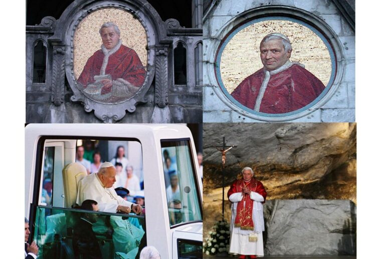 Les Papes à Lourdes